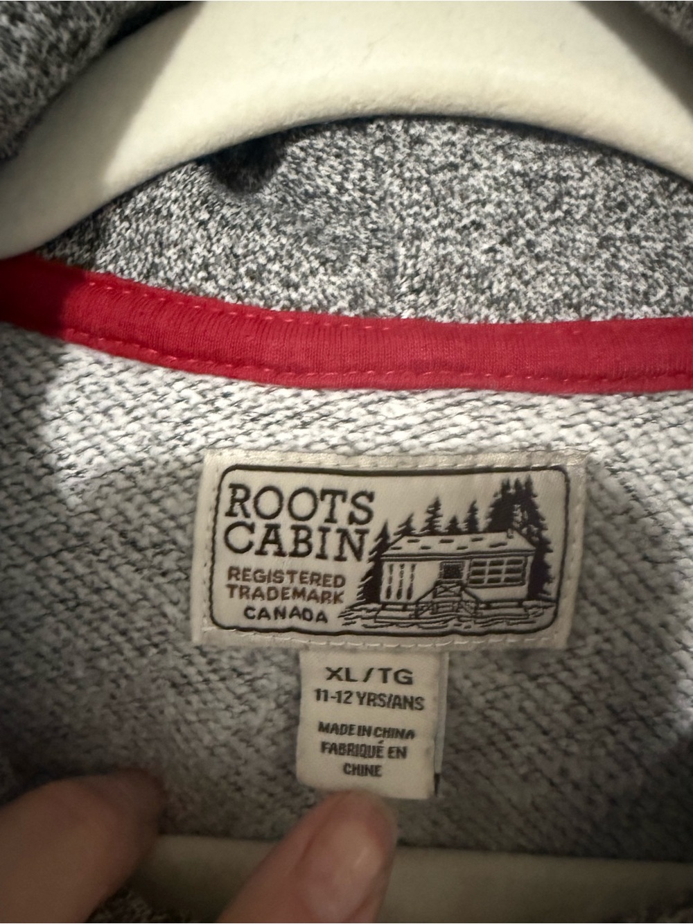 120. Roots Kids Salt & Pepper Appliqué Hoodie XL 11-12 Years - Picture 2 of 9